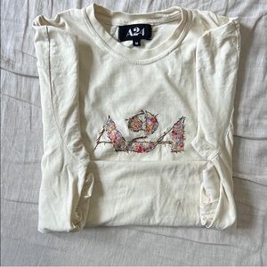 May Queen Embroidered Logo Tee A24
